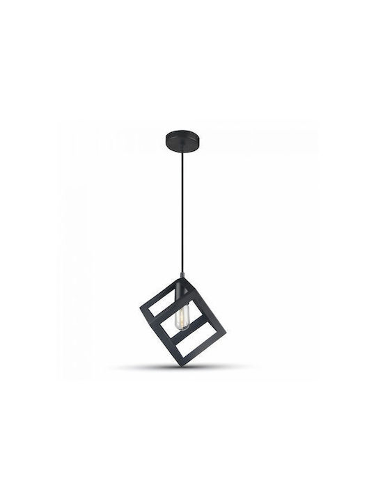 Pakketo Kibe Pendant Light Black with Socket E27 22x28cm