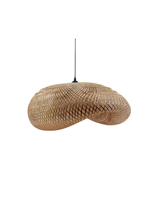 Inart Pendant Light Beige with Socket E27 42x42x162cm