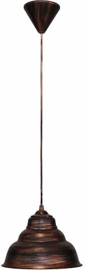 Heronia Public/20 1L Adjustable Pendant Light Bronze Bell with Socket E27 20x90cm