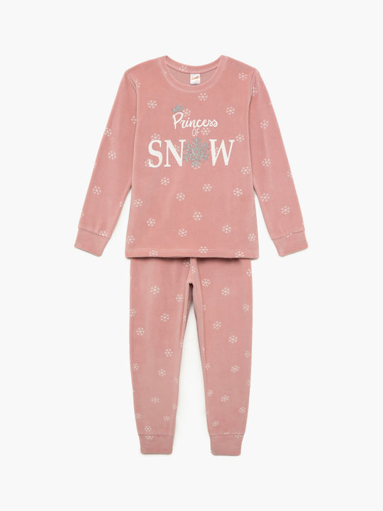 Minerva Kids Pyjamas Winter Velvet Pink