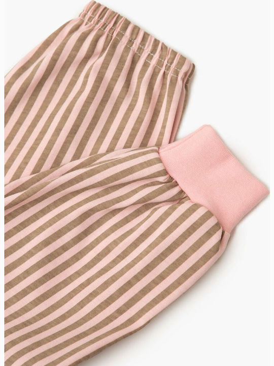 Minerva Kinder Schlafanzug Winterlich Pink Bed Time
