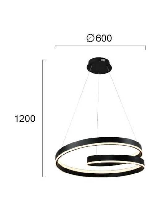 Viokef Pendant Light Black Rail