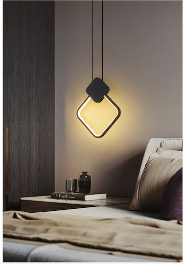 Home Lighting Κρεμαστό Φωτιστικό Μαύρο LED με Ρυθμιζόμενο Λευκό Φως 30x77x100εκ.