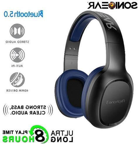Sonic Gear Airphone 3 Ασύρματα / Ενσύρματα Over Ear Ακουστικά με 8 ώρες Λειτουργίας Μαύρα