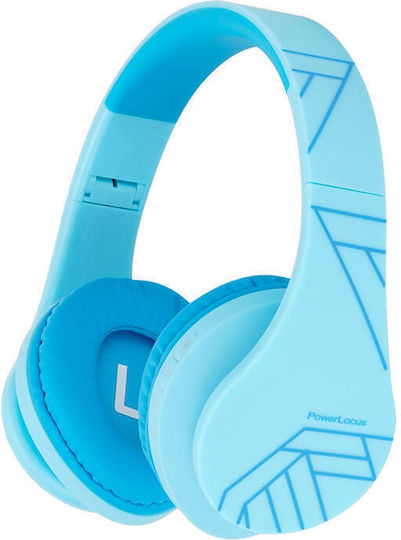 PowerLocus P2 Wireless / Wired Over Ear Headphones with 20 hours of Operation Blue 069308