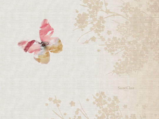 Saint Clair 3045 Platzdeckchen Stoff Beige 45x33cm 1Stück