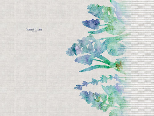 Saint Clair 3044 Platzdeckchen Stoff Blau 45x33cm 1Stück