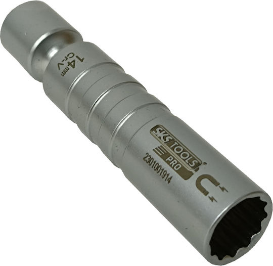 SKS Tools Magnetisch Einstellbar Nuss Mehrzahn Spritzfilter Wasserhahn mit Vierkant-Antrieb 3/8" Durchmesser 14mm 1Stück