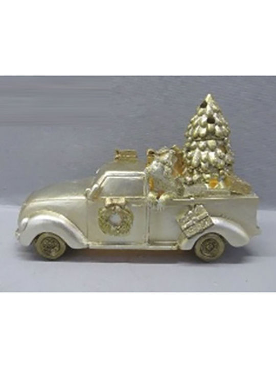 Iliadis Christmas Plastic Figure Car White 11x11x8cm