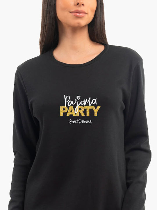 A.A UNDERWEAR Winter Women's Pyjama Set Black