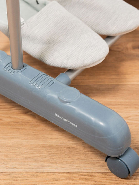 InnovaGoods Dolver Klappbarer Boden-Kleiderständer aus Metall mit Aufhängelänge 17m