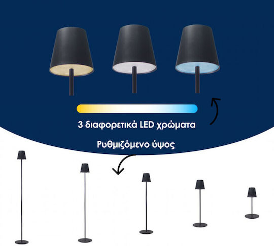 Beper LED Floor Lamp H122xW18cm. with Warm White Light White