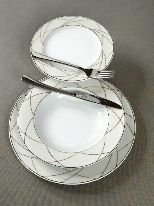 Cryspo Trio Global Multicolor Porțelan Set de Vase 72buc