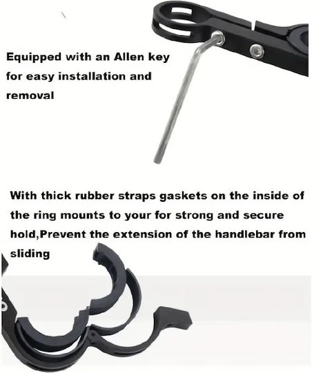 Bike Multifunctional Aluminum Handlebar Extension F Camera