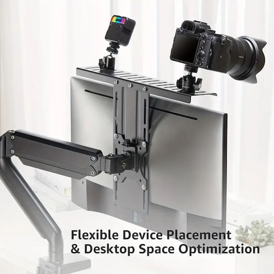 Live Streaming Vesa Lcd Stand Microphone Light Camera