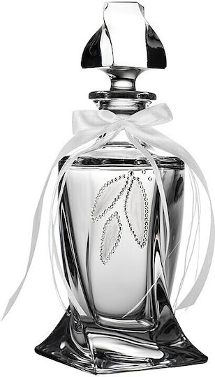 Ioannis European Crystals Wedding Carafe Set with Wine Glass made of Crystal White 2pcs