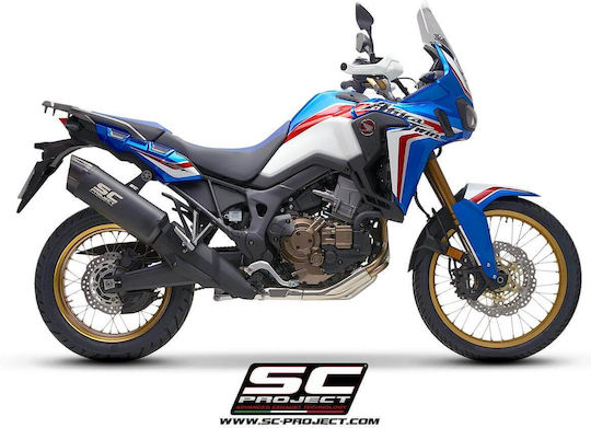 Τελικό Εξάτμισης Sc-project Adventure Honda Crf 1000l Africa Twin Μαύρο Ματ-carbon