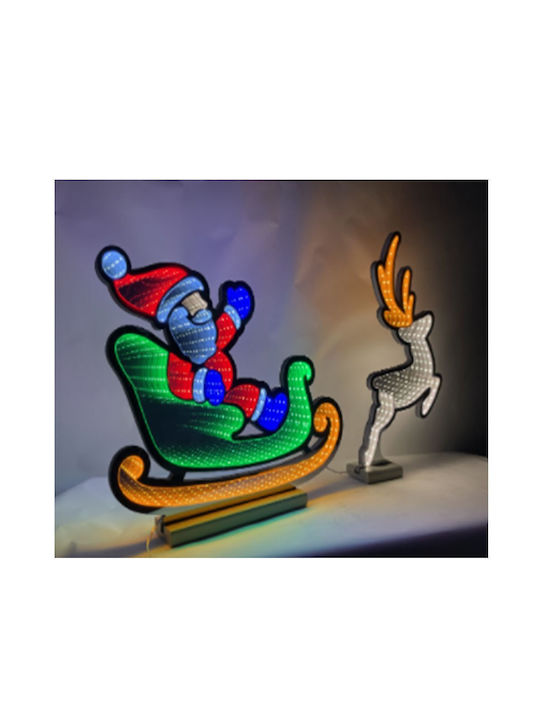Iliadis Illuminated Christmas Figure Sleigh Height 75cm Infinity