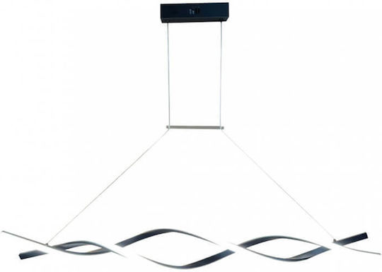 Inlight Black LED Ceiling Light with Adjustable White Light 120x120cm
