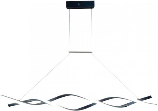 Inlight Black LED Ceiling Light with Adjustable White Light 120x120cm
