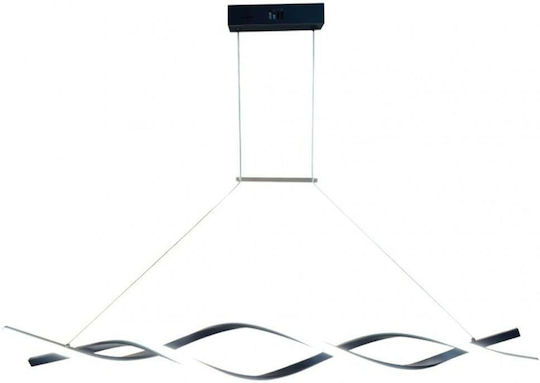 Inlight Black LED Ceiling Light with Adjustable White Light 120x120cm