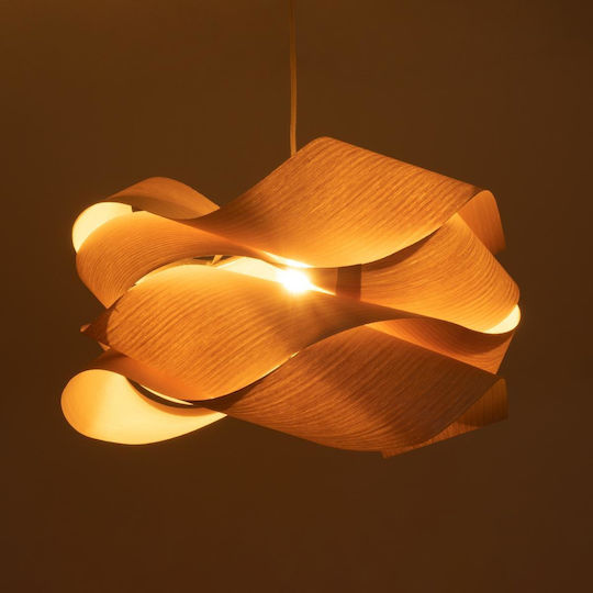 GloboStar Sardigna Ceiling Light Beige Boho Grid with E27 Socket 60x60x30cm