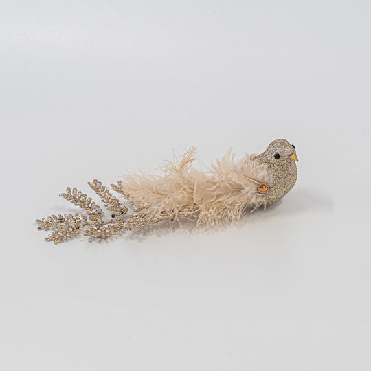 Eurolamp Christmas Plastic Figure Little bird White Length 6.5cm