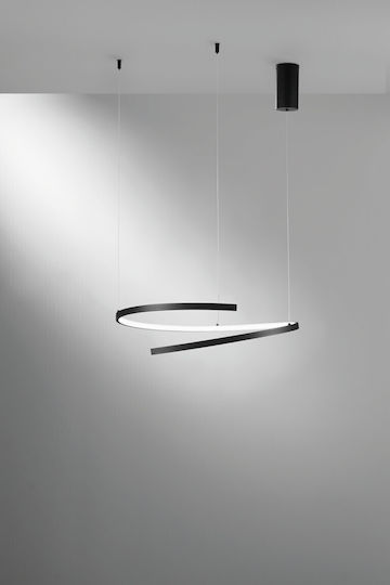 Fan Europe Led-Moma-S60-Ner Hängelampe Schwarz 60x12x150cm.