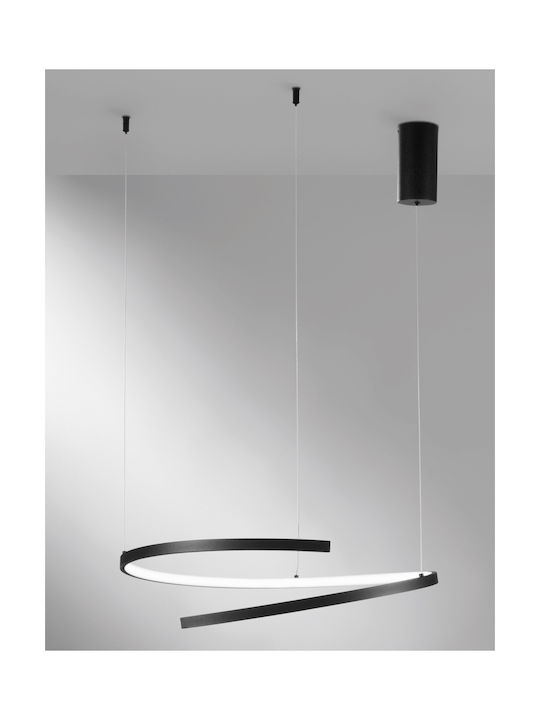 Fan Europe Led-Moma-S60-Ner Hängelampe Schwarz 60x12x150cm.