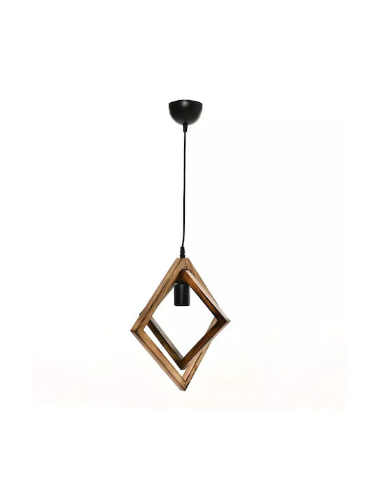 Pendant Light Brown with Socket E27 36x28x74cm