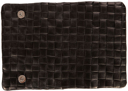 Mestango Leather Tobacco Pouch With Magnetic Clasp 16x8cm Black
