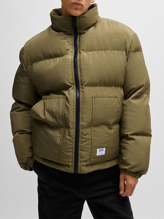 Hugo Boss Яке Пухенка Зелен