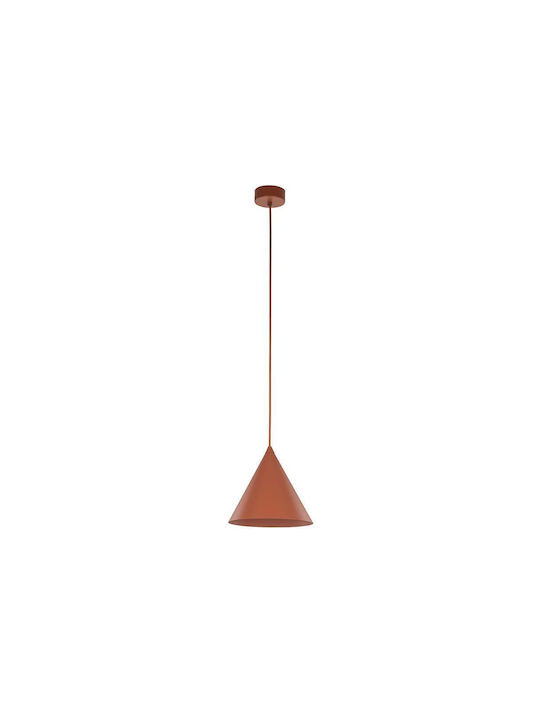 TK Lighting Pendant Light Red with Socket E27 19x155cm