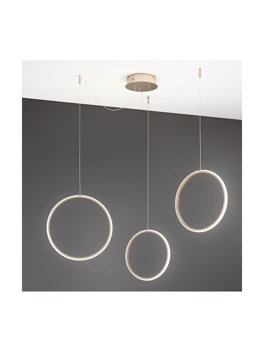 Ondaluce Circus Pendant Light Gold 40cm