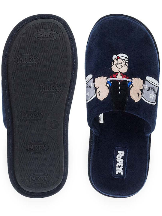 Popeye Papuci bărbați iarna Albastru