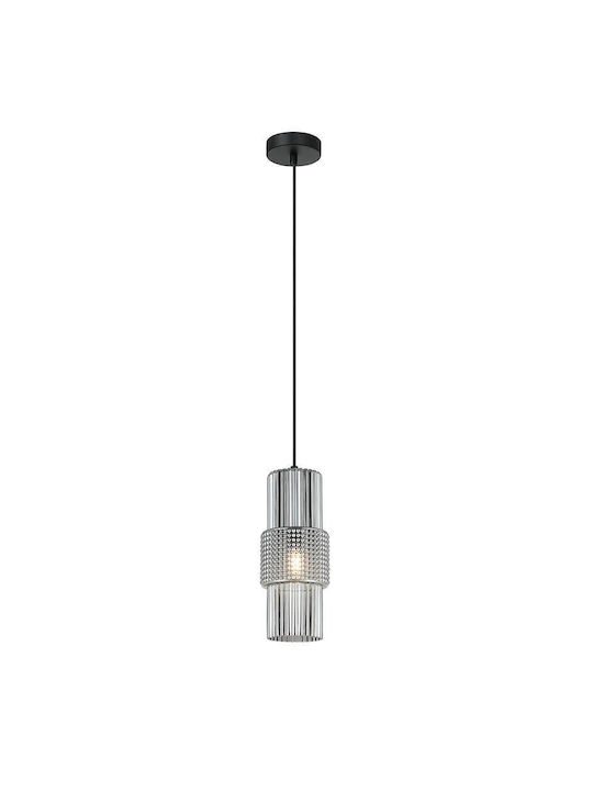 Viokef Pendant Light Black Rail with Socket E27 120x320cm