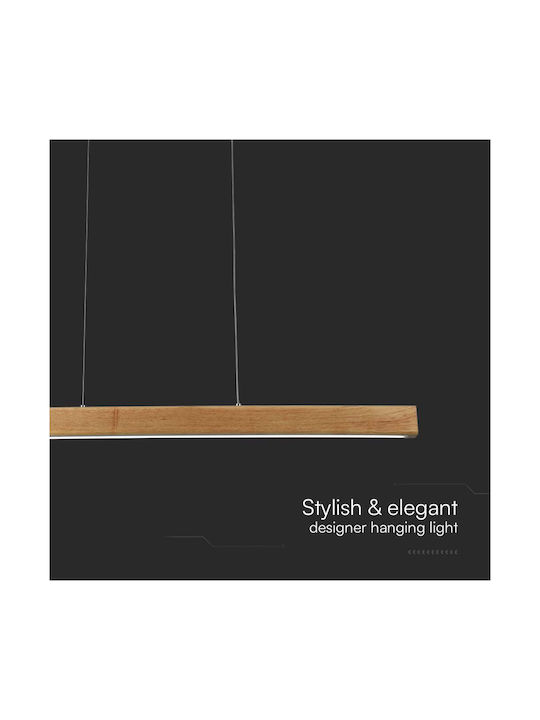 V-TAC Designer Pendant Light Brown 80x111cm