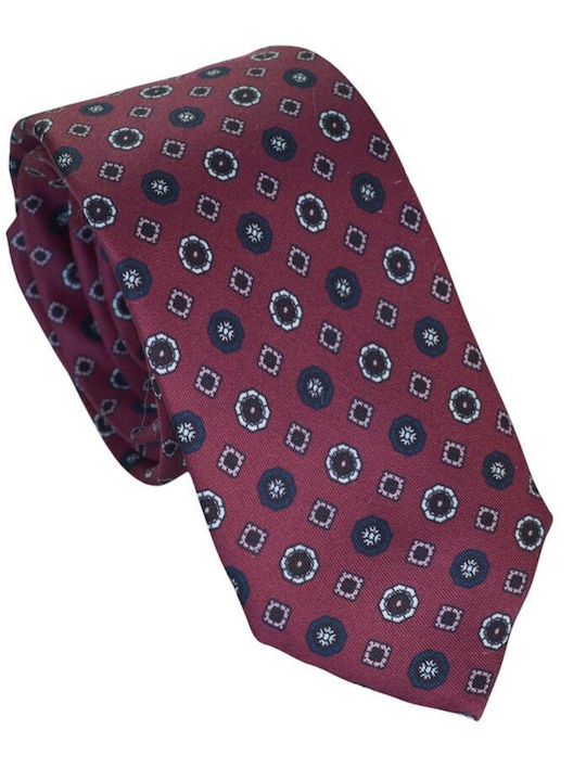 Hugo Boss Men's Tie Silk Printed in Red Color