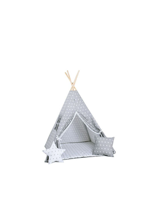 Eli Neli Kids Indian Teepee Play Tent Σετ Μαξιλάρια Gray