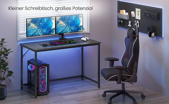 Vasagle бюро със стоманена рамка 60x120x75см индустриално черно