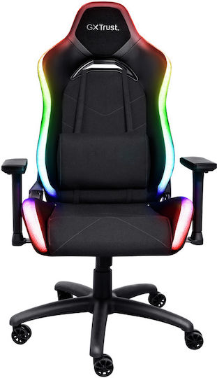 Trust GXT 719 Ruya Artificial Leather Gaming Chair with Adjustable Armrests and RGB Lighting Black