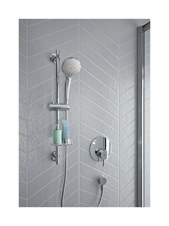 Mischer Ideal Standard Ceraline A6940 Unterputz-Duschmischer 47 mm Keramik-Klickverschluss Metallgriff Heiß-Kalt-Wasseranzeige