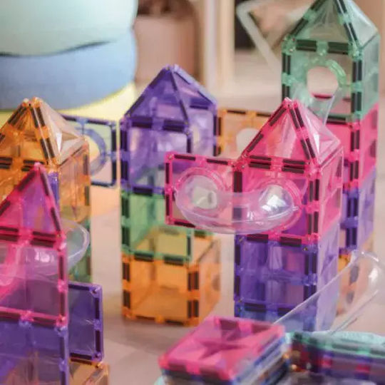 Cleverclixx Magnetisches Bau- und Konstruktionsspielzeug für Kinder ab 3 Jahren