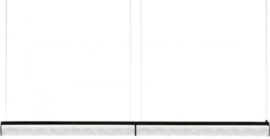 Slamp Modula Double Plisse LED Κρεμαστό Φωτιστικό Μαύρο 192x5.5εκ. Slamp Modula Double Plisse LED Κρεμαστό Φωτιστικό Μαύρο 192x5.5εκ.