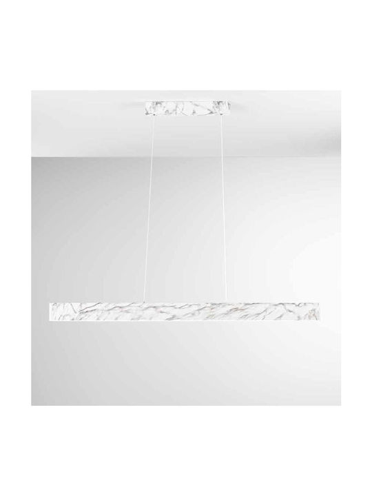 Fan Europe Navel Ceiling Light White LED with Adjustable White Light 121.5x8x150cm