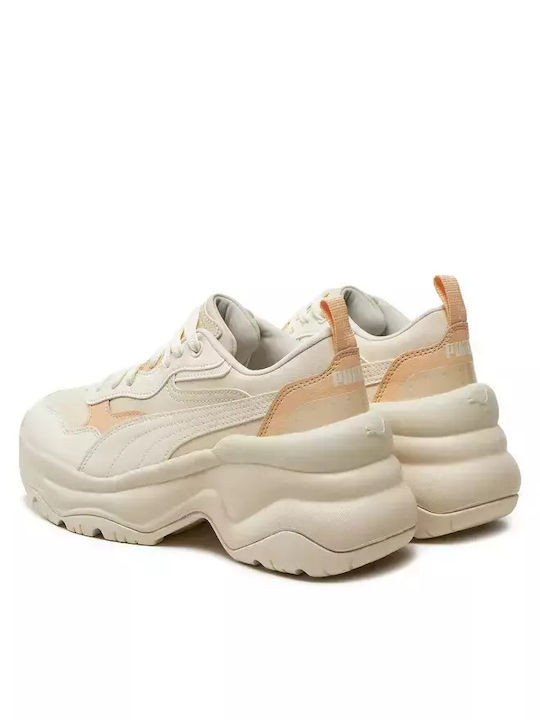 Cilia Wedge Chunky Sneakers Beige