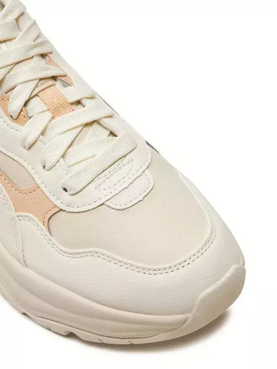 Cilia Wedge Chunky Sneakers Beige