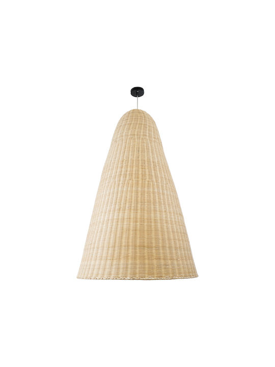 GloboStar Mahana Ceiling Light Beige Boho Grid with E27 Socket 80x80x130cm
