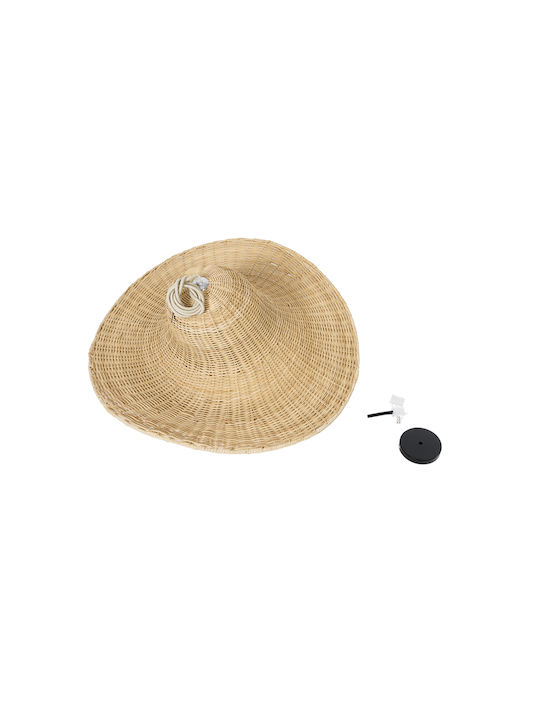 GloboStar Espargos Deckenleuchte Beige Boho Raster mit Lampenbirnensockel E27 70x70x35cm