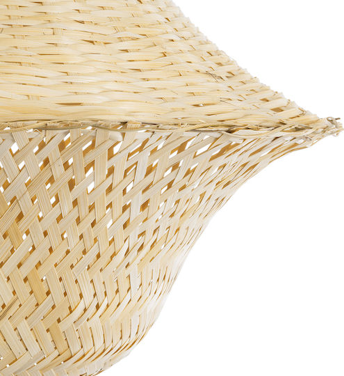 GloboStar Juniper Ceiling Light Beige Boho Grid with E27 Socket 45x45x40cm